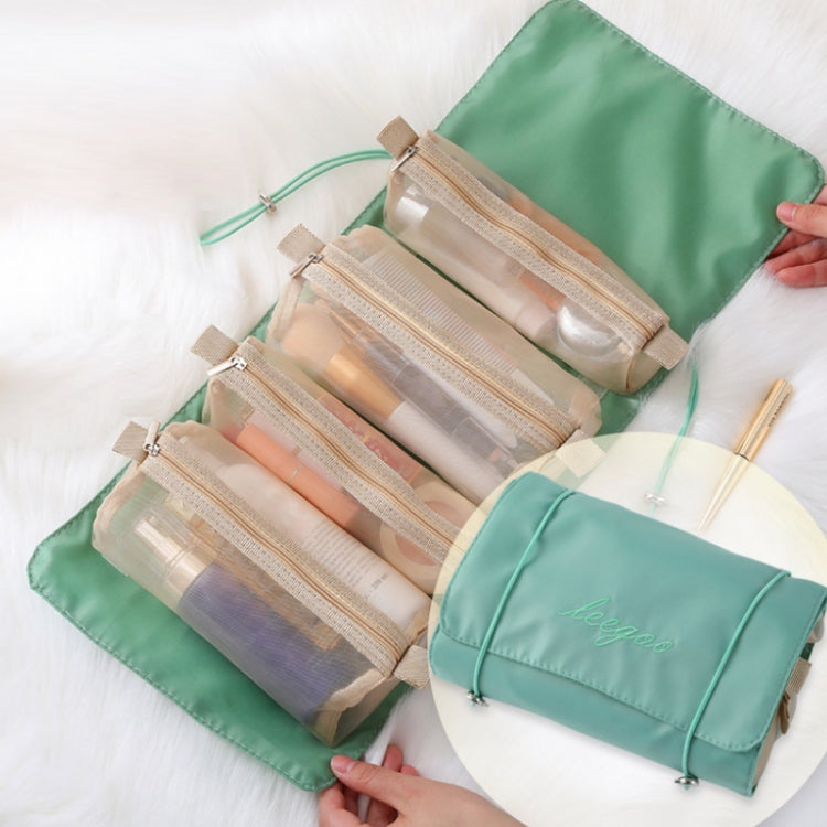 4 In 1 Women Travel Portable Waterproof Mesh Cosmetic Bag