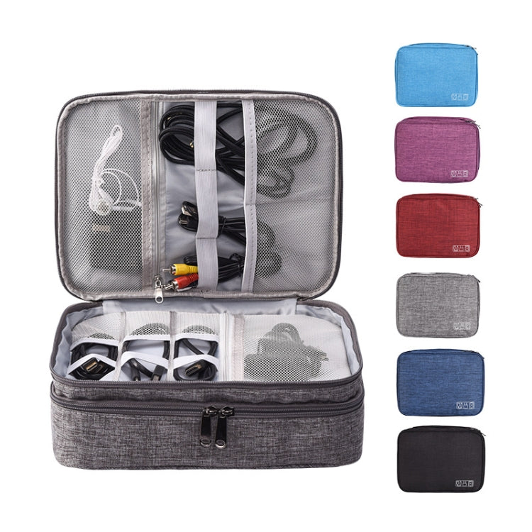 5 Inch Multifunctional Electronic Digital Earphone Power Cord Storage Bag