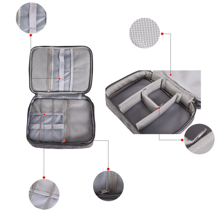 5 Inch Multifunctional Electronic Digital Earphone Power Cord Storage Bag