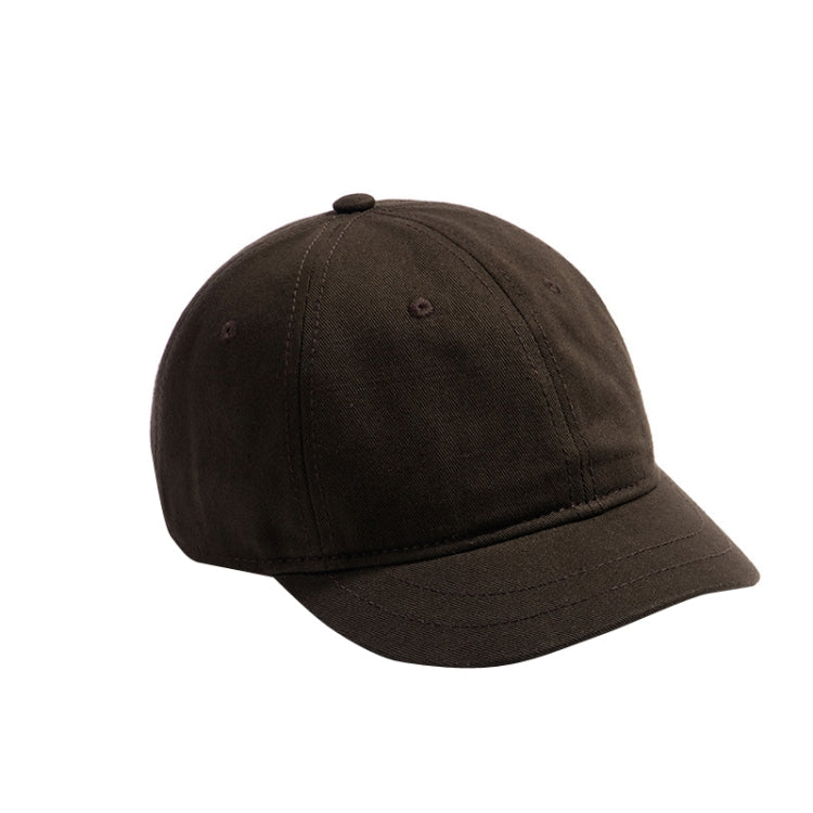 Soft Top Retro All-match Short-brimmed Hat Big Head Peaked Cap