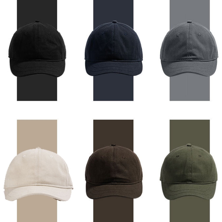 Soft Top Retro All-match Short-brimmed Hat Big Head Peaked Cap