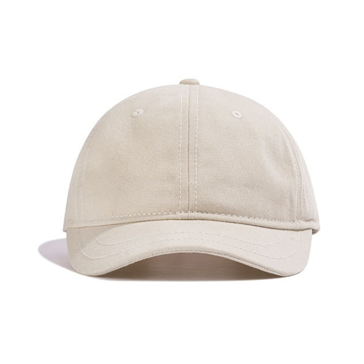 Soft Top Retro All-match Short-brimmed Hat Big Head Peaked Cap