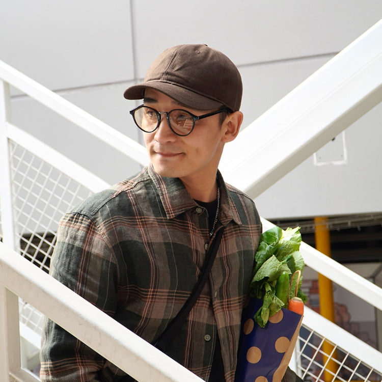 Soft Top Retro All-match Short-brimmed Hat Big Head Peaked Cap