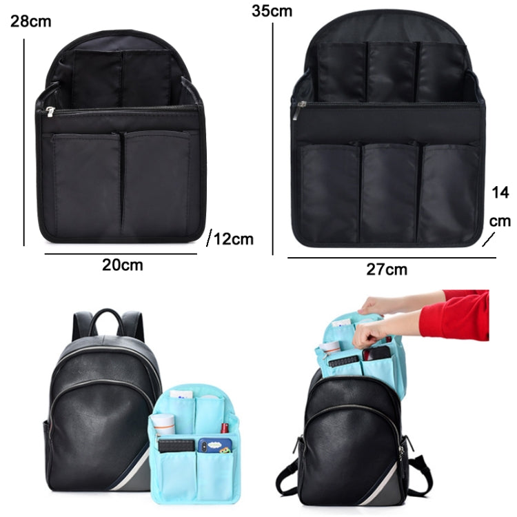 Schoolbag Separation Organizer Storage Bag Computer Backpack Liner Bag, Color: Small Light Blue