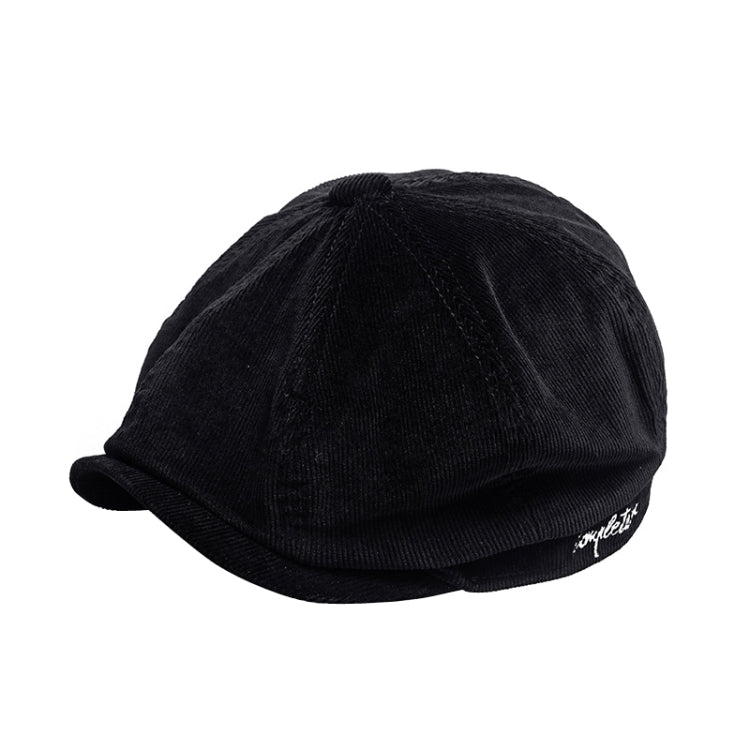 Corduroy Octagon Painter Beret Vintage Hat