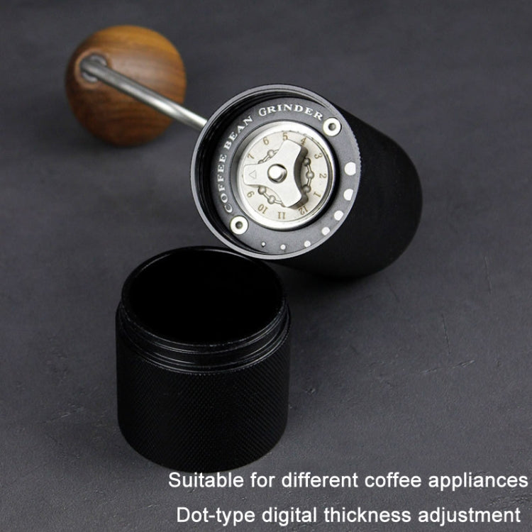 CNC Stainless Steel Hand Crank Coffee Bean Grinder, Specification: Hexagon Red