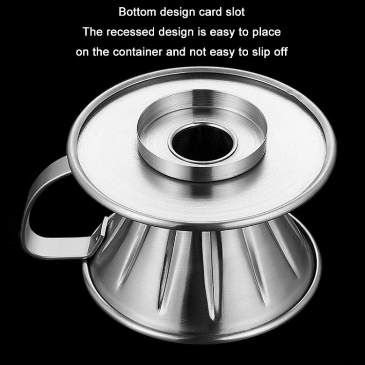 Double-layer Stainless Steel Pour-over Coffee Filter, Size: Large