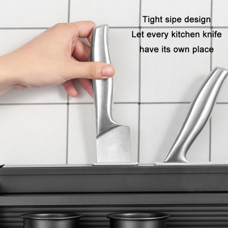 Kitchen Wall Mounted Seasoning Bottle Knife Storage Rack, Specifications B1 50cm One Cup 8 Hook