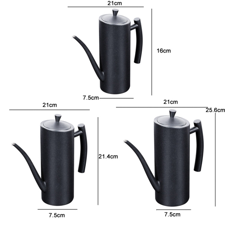 304 Stainless Steel Kitchen Can Press Leak-proof Oil Pot, Capacity: Black 500ml