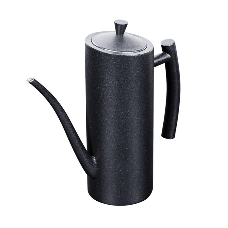 304 Stainless Steel Kitchen Can Press Leak-proof Oil Pot, Capacity: Black 700ml