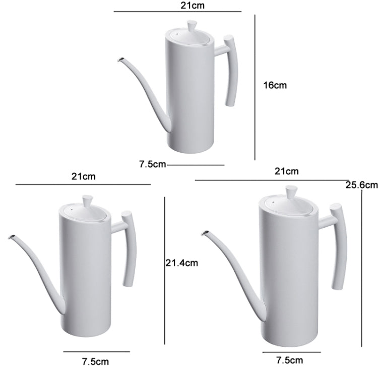 304 Stainless Steel Kitchen Can Press Leak-proof Oil Pot, Capacity: White 1000ml