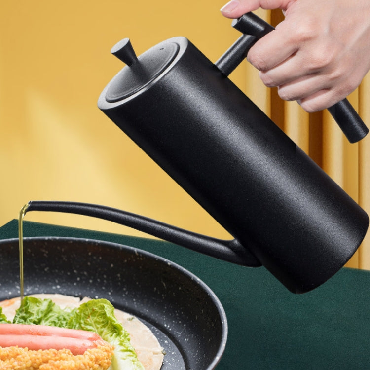 304 Stainless Steel Kitchen Can Press Leak-proof Oil Pot, Capacity: White 1000ml