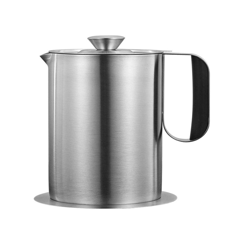 Household 304 Stainless Steel Large Capacity Oil Separator Pot, Capacity: Steel Color 1500ml