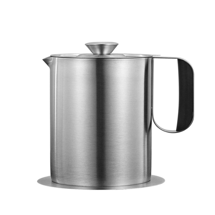 Household 304 Stainless Steel Large Capacity Oil Separator Pot, Capacity: Steel Color 1000ml