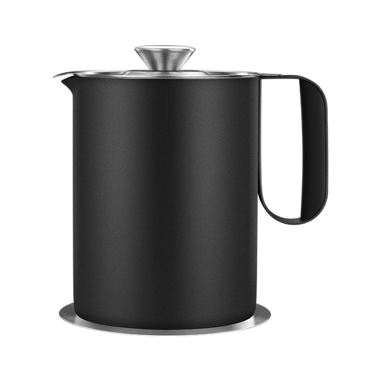 Household 304 Stainless Steel Large Capacity Oil Separator Pot, Capacity: Black 1500ml