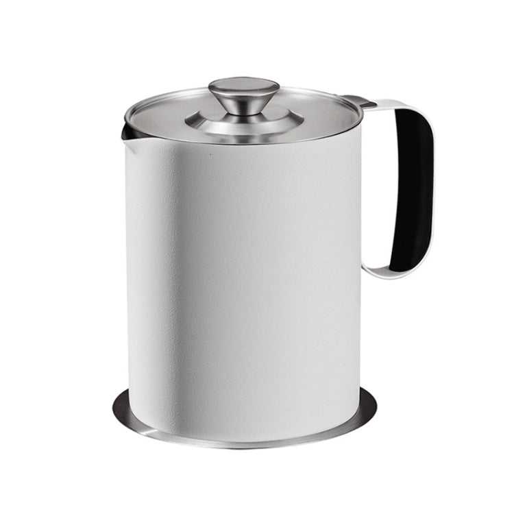 Household 304 Stainless Steel Large Capacity Oil Separator Pot, Capacity: White 1000ml