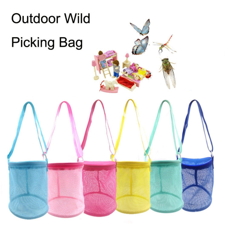 2PCS Children Outdoor Wild Picking Bag Cylinder Butterfly Dragonfly Collection Bag