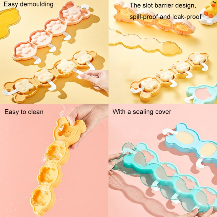 Household Silicone Lollipop Cheese Stick Ice Cream Mould, Specification: Oval
