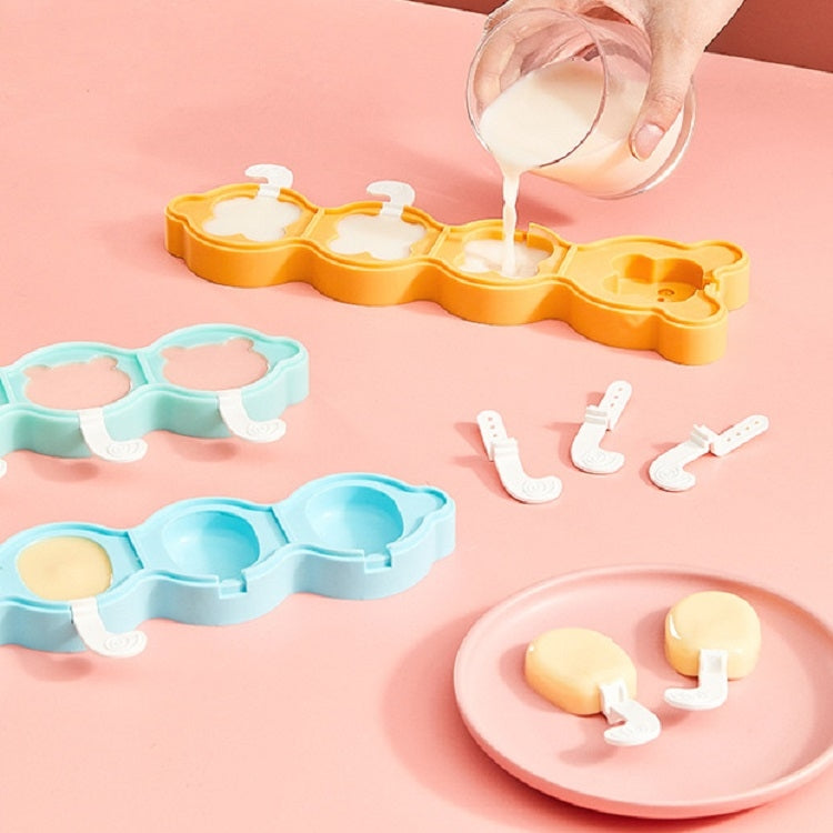 Household Silicone Lollipop Cheese Stick Ice Cream Mould, Specification: Oval