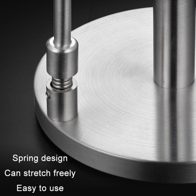 Stainless Steel Roll Paper Cling Film Vertical Stand, Shape: Simple