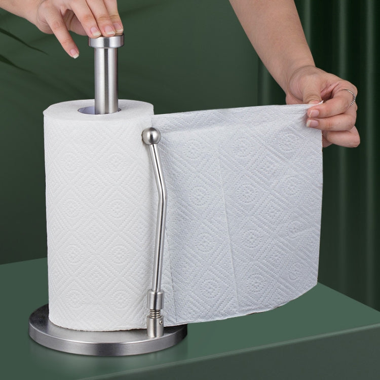 Stainless Steel Roll Paper Cling Film Vertical Stand, Shape: Simple