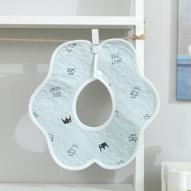 2 PCS Thin Cotton Gauze Waterproof Soft 360 Degree Rotating Baby Bib