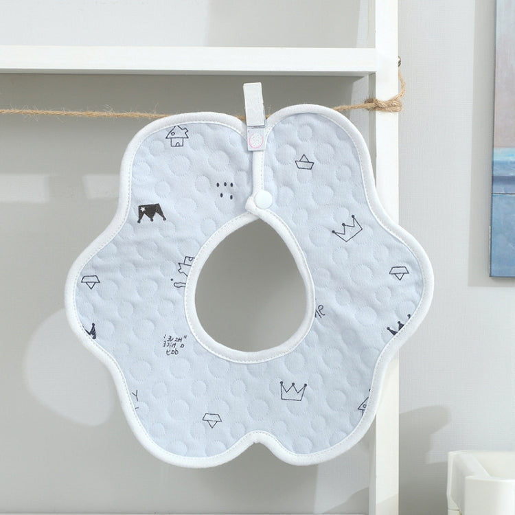 2 PCS Thin Cotton Gauze Waterproof Soft 360 Degree Rotating Baby Bib