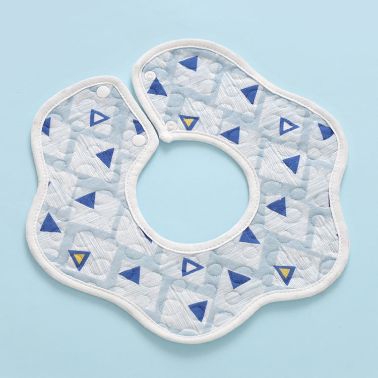 2 PCS Thin Cotton Gauze Waterproof Soft 360 Degree Rotating Baby Bib
