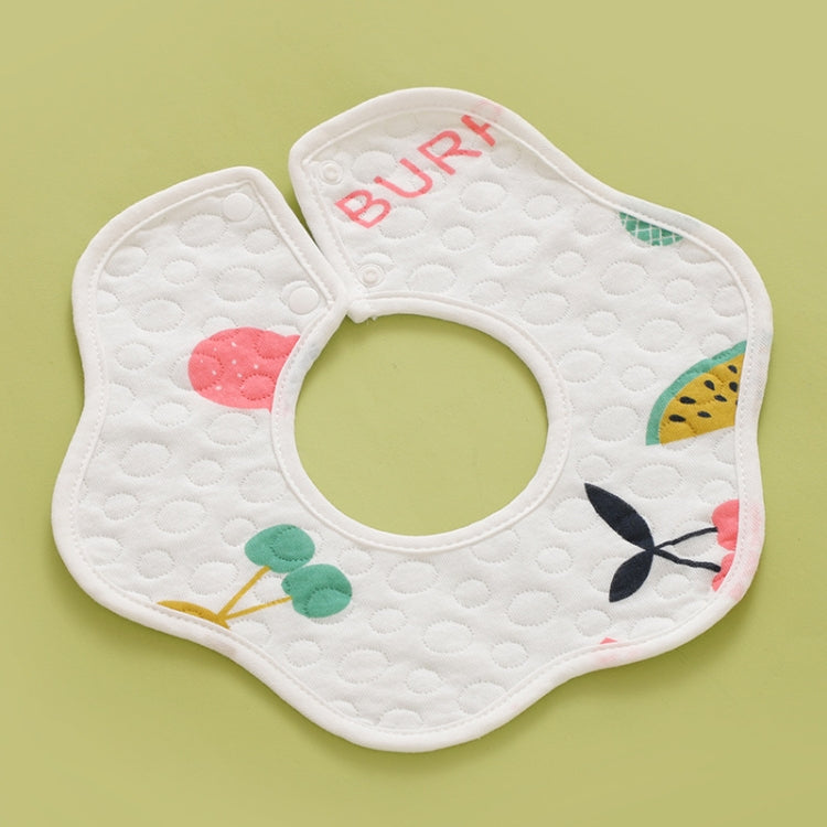 2 PCS Thin Cotton Gauze Waterproof Soft 360 Degree Rotating Baby Bib