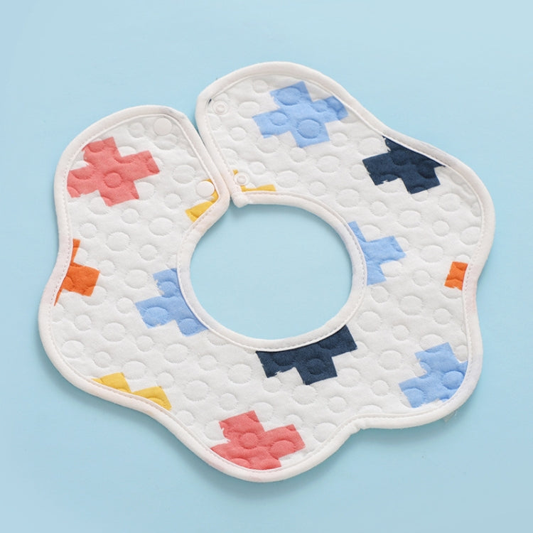 2 PCS Thin Cotton Gauze Waterproof Soft 360 Degree Rotating Baby Bib