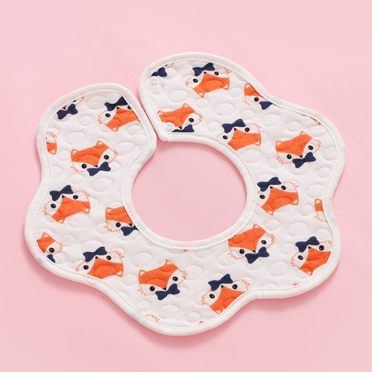 2 PCS Thin Cotton Gauze Waterproof Soft 360 Degree Rotating Baby Bib