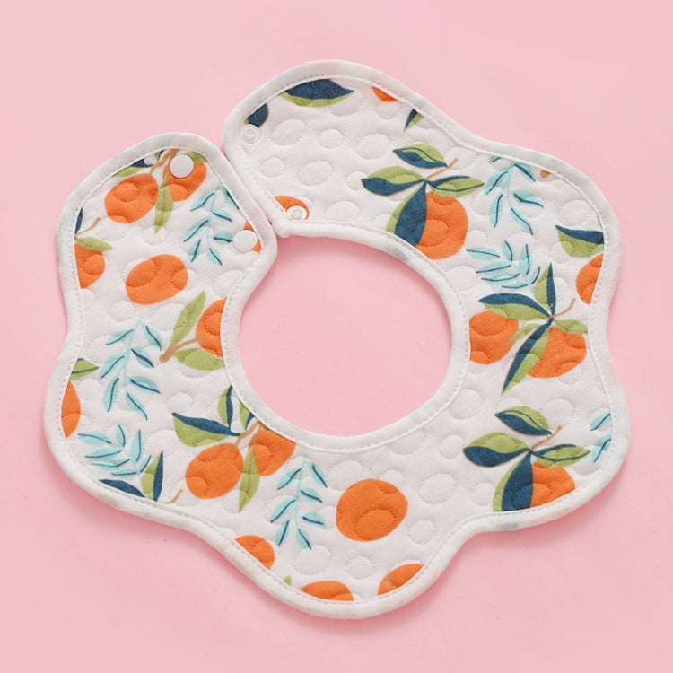 2 PCS Thin Cotton Gauze Waterproof Soft 360 Degree Rotating Baby Bib