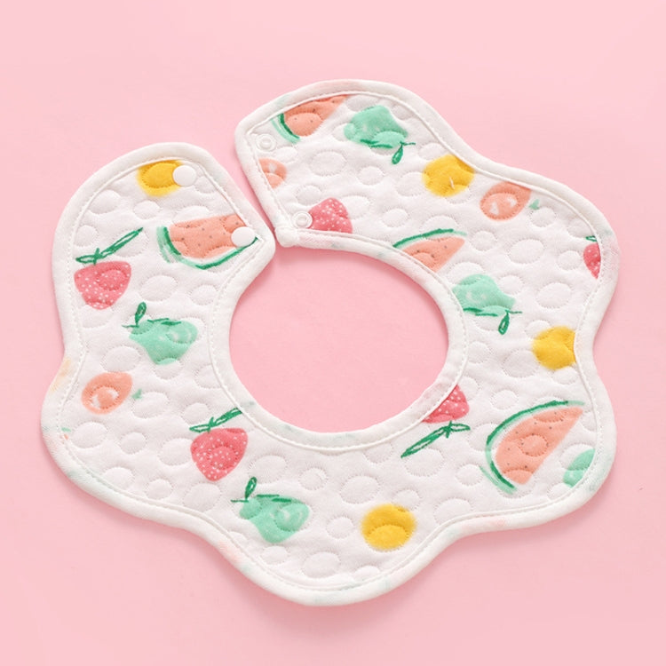 2 PCS Thin Cotton Gauze Waterproof Soft 360 Degree Rotating Baby Bib