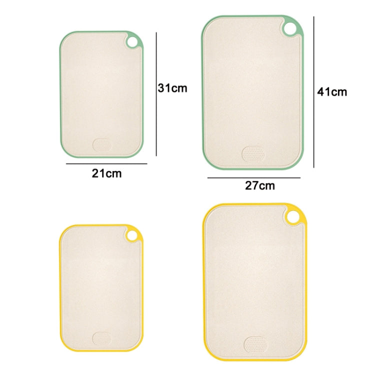 Household Antibacterial Mildew Proof Double-sided Cutting Board, Size: Small (Green)