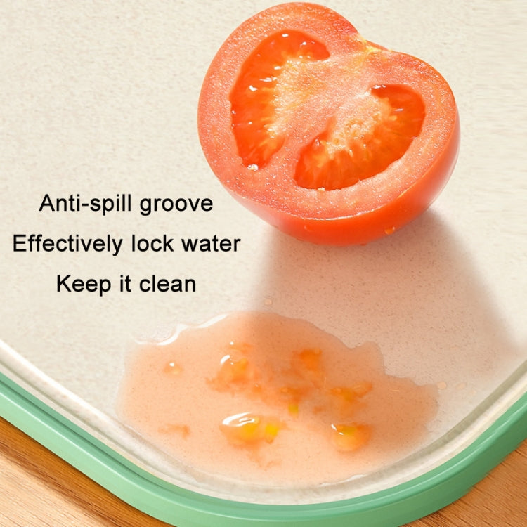 Household Antibacterial Mildew Proof Double-sided Cutting Board, Size: Small (Green)