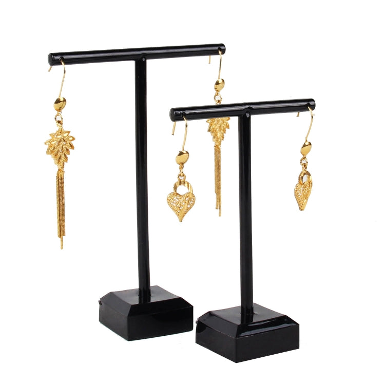 2 PCS Plastic T-shaped Jewelry Holder Earring Storage Display Stand