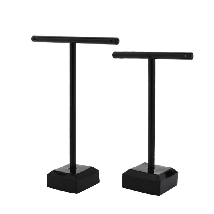 2 PCS Plastic T-shaped Jewelry Holder Earring Storage Display Stand