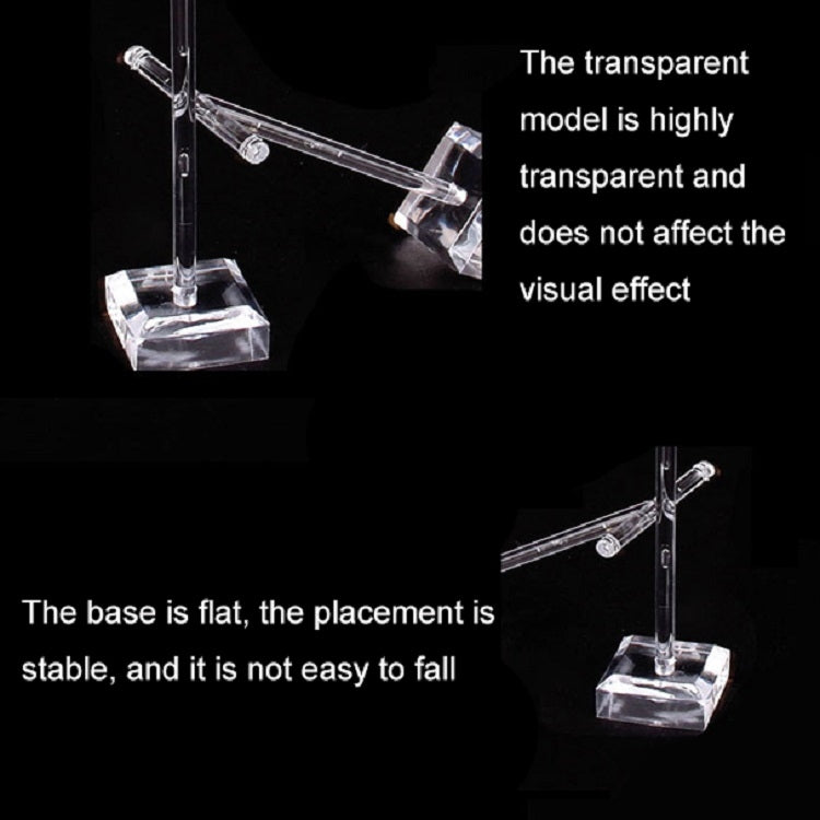 2 PCS Plastic T-shaped Jewelry Holder Earring Storage Display Stand
