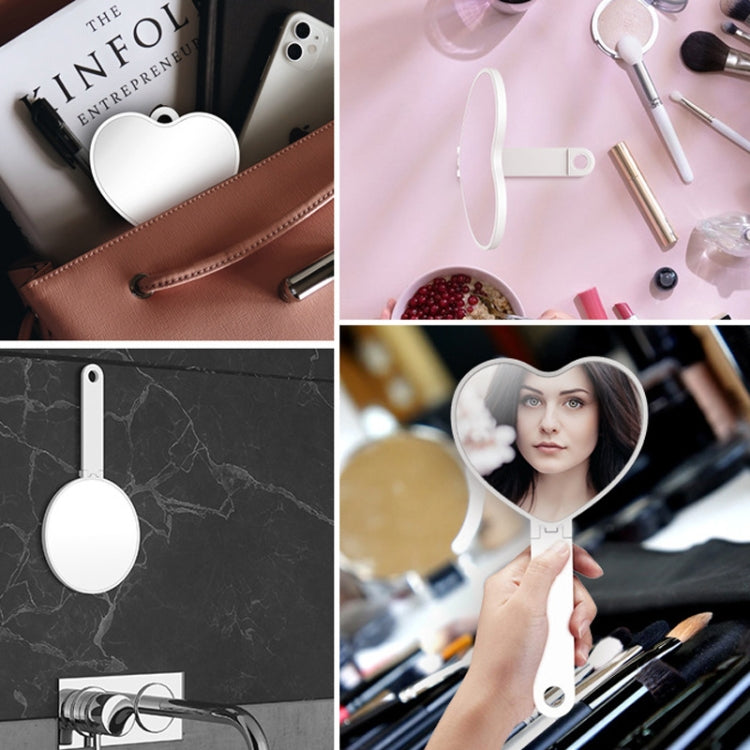 Handheld Small Mirror Portable Folding Mini Pocket Makeup Mirror, Color: 5.5 -inch Round