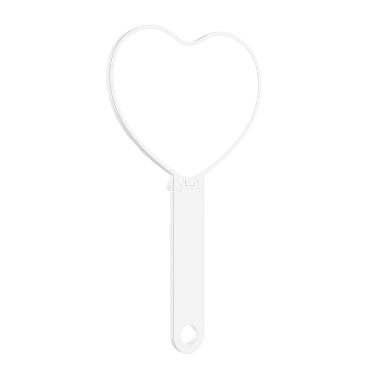 Handheld Small Mirror Portable Folding Mini Pocket Makeup Mirror, Color: 5.5 -inch Heart -shaped