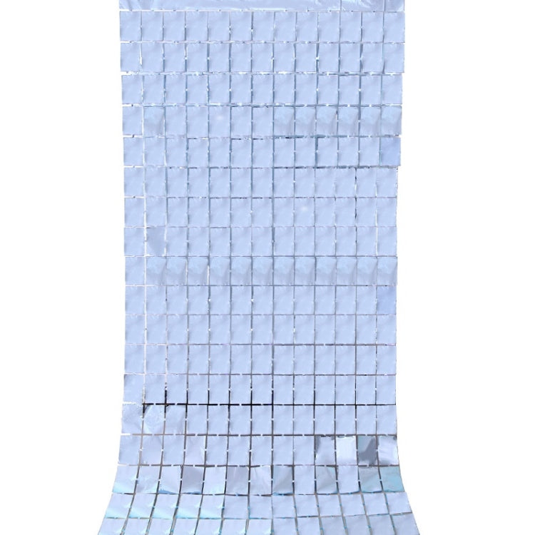 2 PCS 1x2M Square Rain Silk Door Curtain Birthday Party Background Wall Decoration