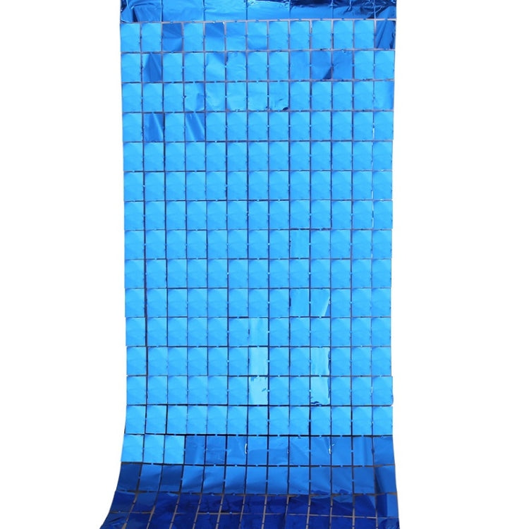 2 PCS 1x2M Square Rain Silk Door Curtain Birthday Party Background Wall Decoration