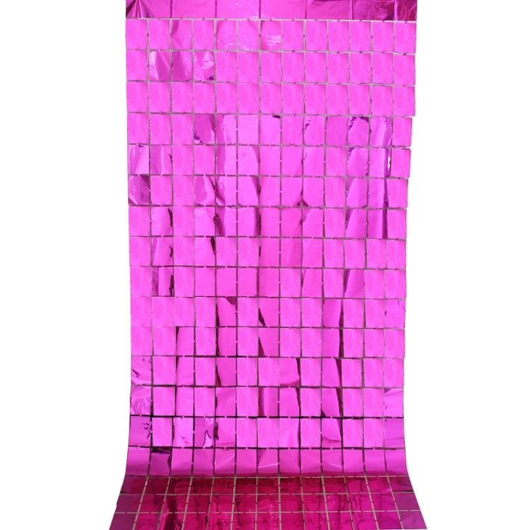 2 PCS 1x2M Square Rain Silk Door Curtain Birthday Party Background Wall Decoration