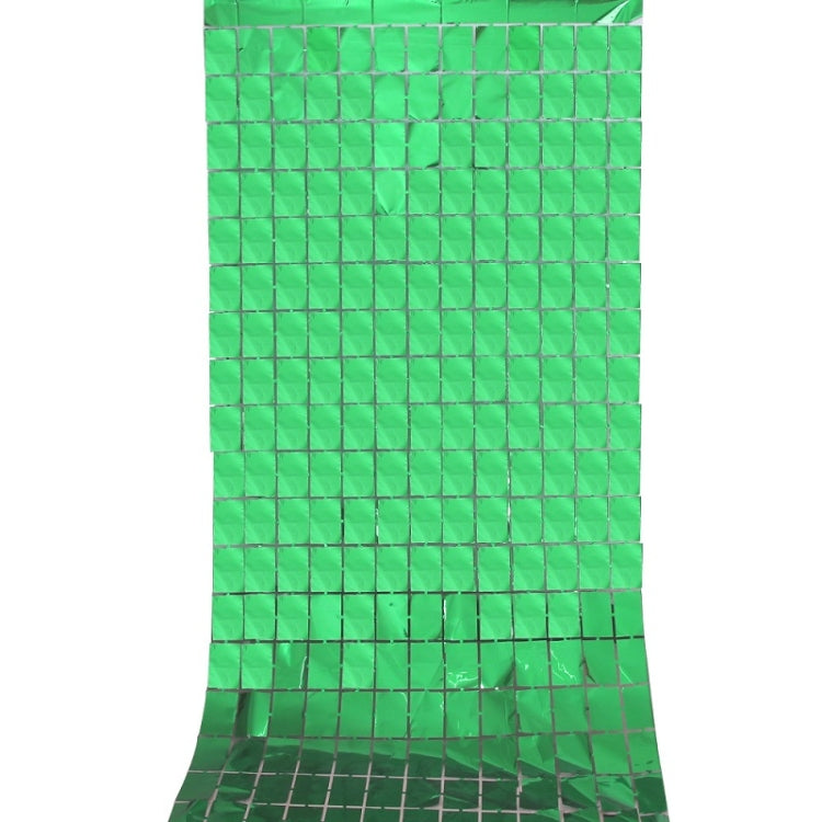 2 PCS 1x2M Square Rain Silk Door Curtain Birthday Party Background Wall Decoration