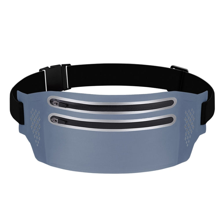 Outdoor Double Zipper Sports Waterproof Lycra Body Slim Waist Bag
