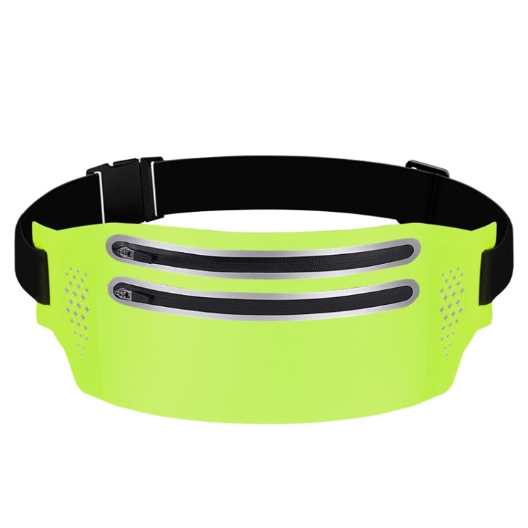Outdoor Double Zipper Sports Waterproof Lycra Body Slim Waist Bag