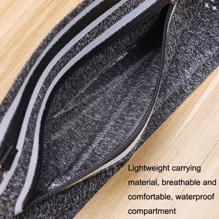 Outdoor Double Zipper Sports Waterproof Lycra Body Slim Waist Bag