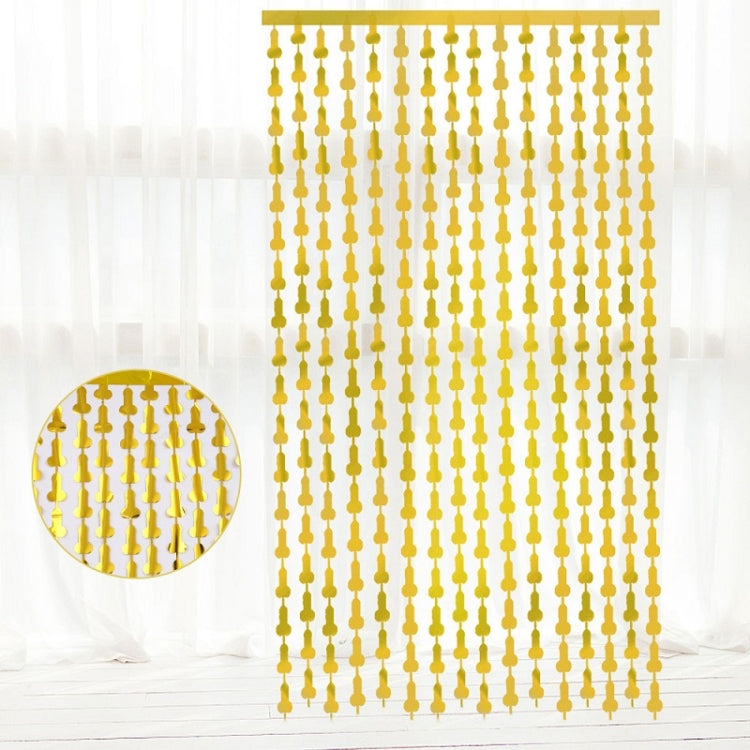 1x2M Bachelor Party Alien Rain Curtain Birthday Background Wall Arrangement Props