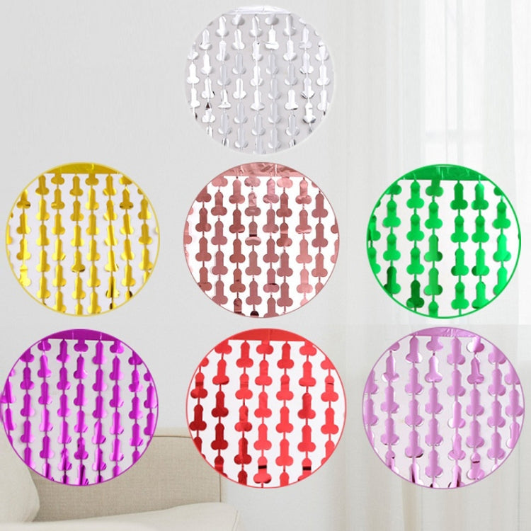 1x2M Bachelor Party Alien Rain Curtain Birthday Background Wall Arrangement Props