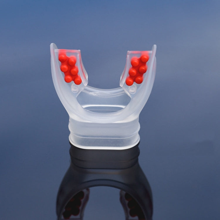 10 PCS Adult Scuba Diving Silicone Replacement Regulator Snorkel Fit Mouth Piece, Size: Free Size